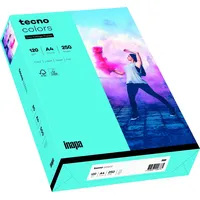 Inapa tecno colors A4 120 g/m2 250 Blatt mittelblau