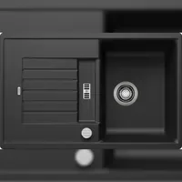 Blanco Zia 45 S schwarz Einbau von Oben Handbetätigung