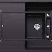 Blanco Axia III 5 S rechts Einbauspüle silgranit schwarz