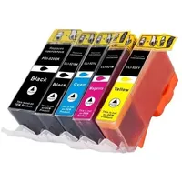 Tisanto 5x Tisanto Tintenpatronen kompatibel zu Canon PGI 520,