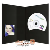 Daiber 1x100 Daiber Passbildmappen m. CD-Rom-Fach bis 10x15 schwarz