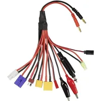 VOLTCRAFT Ladekabel [1x EC5-Stecker, Tamiya-Stecker, XT90-Stecker, XT60-Stecker, Mini Tamiya-Stecker,