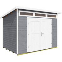 Weka Gartenhaus 264 2,95 x 2,09 m grau