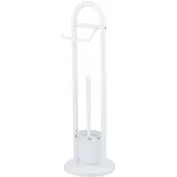 Wenko WC-Garnitur Siena weiß Metall