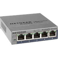 Netgear GS105E 5-Port Gigabit Ethernet (10/100/1000) Grau