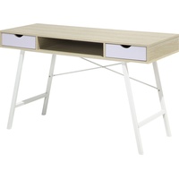 Beliani Schreibtisch Clarita 120 x 48 cm 2 Schubladen