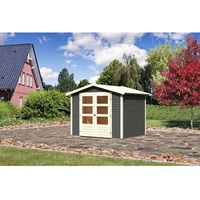 Karibu Amberg 3 2,72 x 2,10 m terragrau