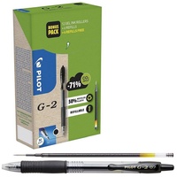 Pilot Pen PILOT G2 Greenpack Gelschreiber-Set schwarz/transparent 0,4 mm,