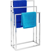 Relaxdays Handtuchständer silber