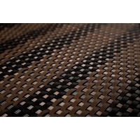 Progresja Polyrattan Balkonsichtschutz - Gemischt Braun / Schwarz 1m