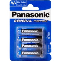 Panasonic General R6 Mignon AA Batterien, Blau, 4 Stück