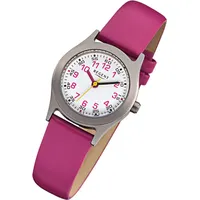 REGENT Armbanduhr pink F-946 Kinder Analog-Quarzuhr URF946 - Magenta