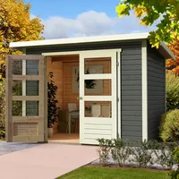 Karibu Chiemsee 4 2,82 x 2,82 m terragrau ohne