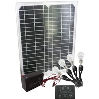 Mauk Solar-Set 15 W mit 4 LED Leuchten -