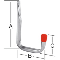 Vormann Wandhaken U-Form A.114mm verz.