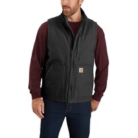 CARHARTT WASHED DUCK LINED MOCK NECK VEST | M