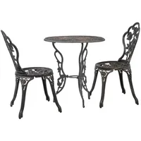 VidaXL Bistroset 3-tlg. Tisch Ø 59 x 62 cm