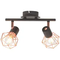 VidaXL Deckenstrahler mit 2 LED-Glühlampen 8 W