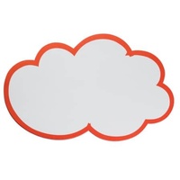 Franken Moderationskarte Wolke, 620 x 370 mm, weiß mit