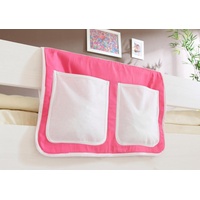 Ticaa Bett-Tasche 'Stofftasche', rosa/weiß