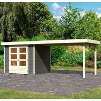 Karibu Arnis 3 5,29 x 2,38 m terragrau inkl.