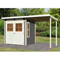 Karibu Konifera Falkensee 2", BxT: 415x175 cm Set (terragrau,