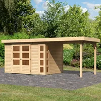 Karibu Gartenhaus KARIBU Nordsee 4", BxT: 554x238 cm Set