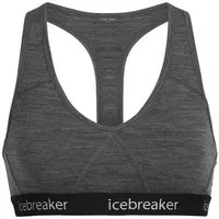 Icebreaker Sprite Racerback Bra Gritstone hthr XS