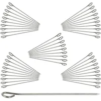 Relaxdays Rouladennadeln 11 cm Edelstahl silber