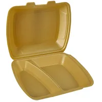 Papstar 90098, Einweg-Lebensmittelbehälter Expandiertes Polystyrol EPS 2-geteilt 7,5 cm