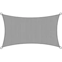 Sol Royal Sonnensegel rechteckig Grau HDPE