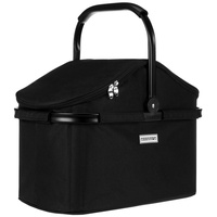 Anndora Einkaufskorb 25 Liter ISO Picknick Kühlkorb - schwarz