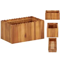 VidaXL Garten-Hochbeet 50 x 30 x 25 cm Massivholz