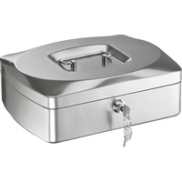 Alco Geldkassette 255x200x90mm 8 Fächer silber
