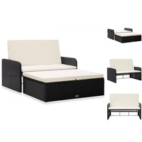 VidaXL Garten-Lounge-Set 2-tlg. schwarz 46078