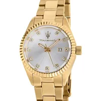 Maserati Damen Uhren Analog Quarz Silber 32016045 Damenuhren