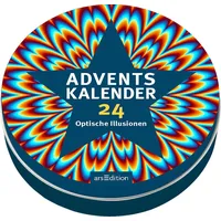 ArsEdition Adventskalender in der Dose. 24 optische Illusionen