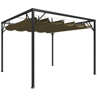 VidaXL Gartenpergola 3 x 3 m taupe
