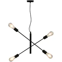 VidaXL Deckenleuchte mit Glühlampen 2 W Schwarz E27
