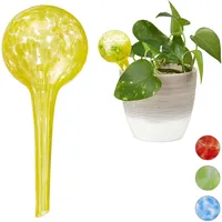 Relaxdays Bewässerungskugel 2er Set, dosierte Bewässerung Pflanzen u. Blumen,
