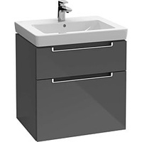 Villeroy & Boch Subway 2.0 Waschtischunterschrank A90910PD, 58,7x59x45,4cm,Black Matt