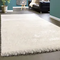 Paco Home Edler Teppich Shaggy Hochflor Einfarbig Flauschig Glänzend