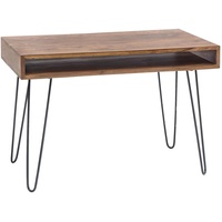 Wohnling Schreibtisch BAGLI Massivholz Braun 110 x 60 x