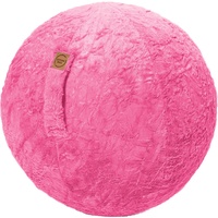 Sitting Ball Fluffy Pink