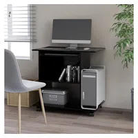 VidaXL Schreibtisch Schwarz 80x50x75 cm Holzwerkstoff