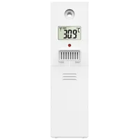 Infactory Funk-Außensensor für Wetterstation FWS-1200, 60 m Reichweite, IP44