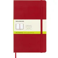 Moleskine Notizbuch, Large/A5, Blanko, Fester Einband, Rot