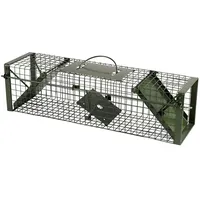 OLBA Raubwild Lebendfalle 60x17x17cm, Drahtkastenfalle, Katzenfalle, Marderfalle