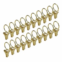 LIEDECO Ringklammern für Spannseile, Seilspanngarnituren, Messing