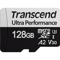 Transcend 340S R160/W125 microSDXC 128GB Kit, UHS-I U3, A2,